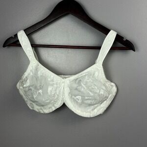 Wacoal White Lace Full Coverage Bra Romantic Bridal Awareness 36DD